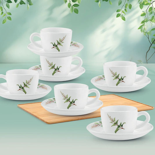 Treo Ophelia Collection Savira Opalware 13 CL Cup Saucer Set - 1