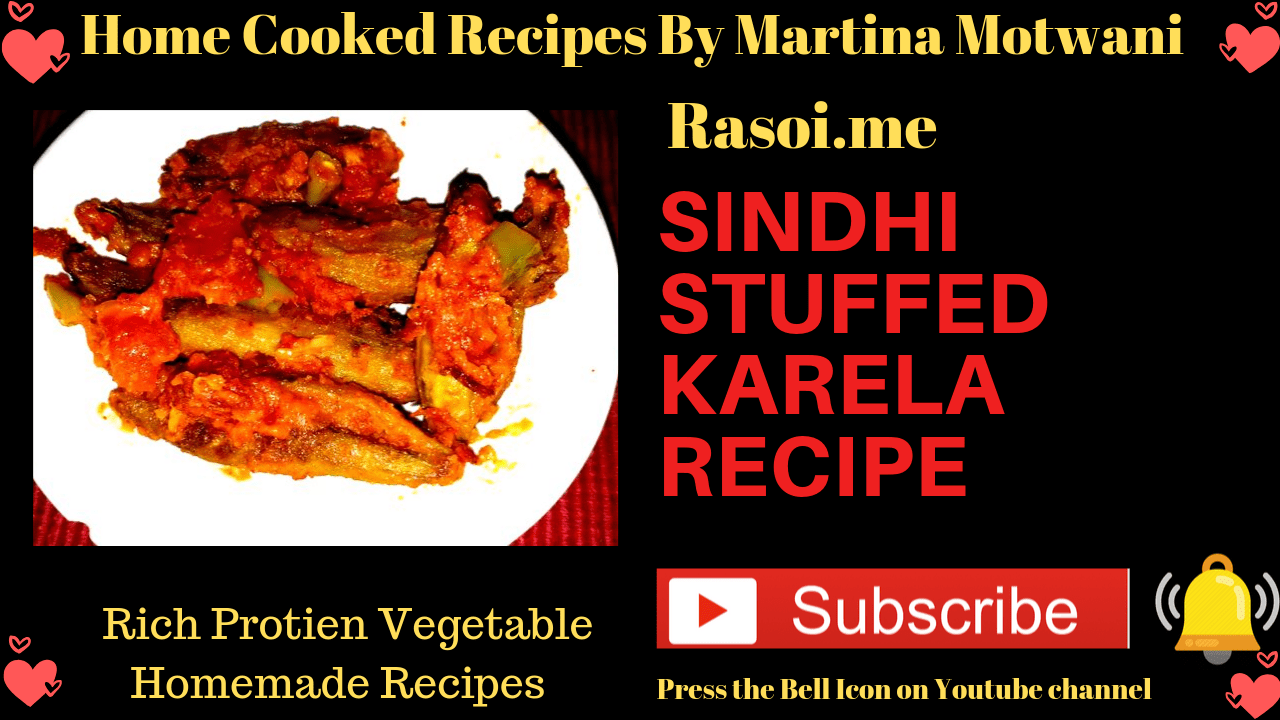 Sindhi stuffed karela recipe Rasoi.me