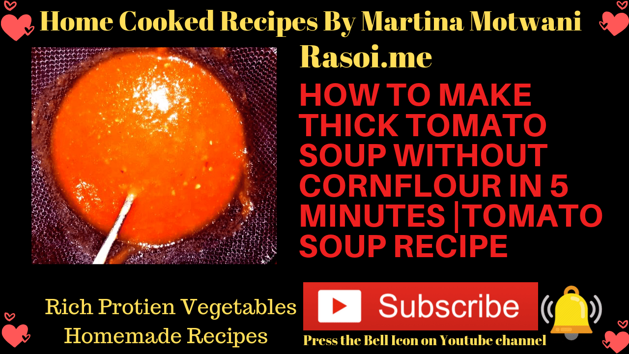 Tomato soup recipe Rasoi.me